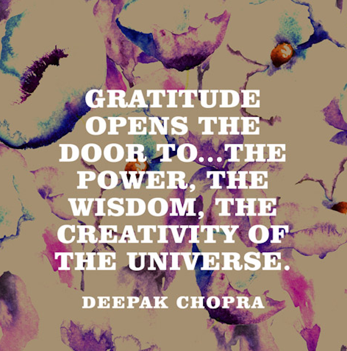 Deepak Chopra, positive quotes, gratitude